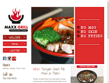 Tablet Screenshot of maxxgrillusa.com